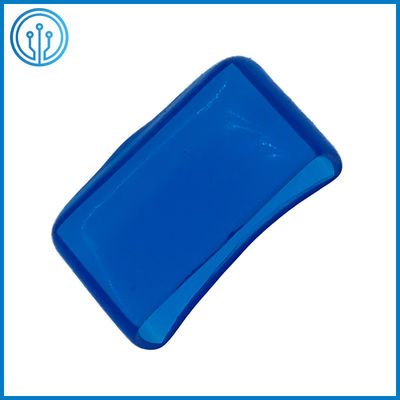 κεραμικός διαφανής 30A 5x20mm μπλε ROHS θρυαλλίδων PVC γυαλιού φραγμός κατόχων θρυαλλίδων κάλυψης