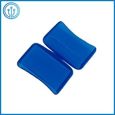 κεραμικός διαφανής 30A 5x20mm μπλε ROHS θρυαλλίδων PVC γυαλιού φραγμός κατόχων θρυαλλίδων κάλυψης
